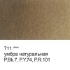 Краска акварель "VISTA-ARTISTA"   художественная, кювета   VAW   2.5 мл 711 умбра натуральная