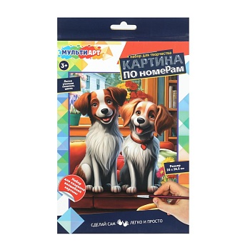 389859 Холст на картоне холст по номерам 28,5*20 см МУЛЬТИ АРТ в кор.48шт