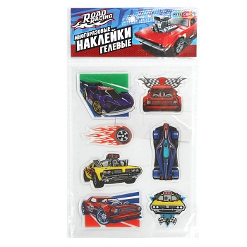 392143 Наклейки гелевые, хот виллс МУЛЬТИ АРТ в кор.500шт