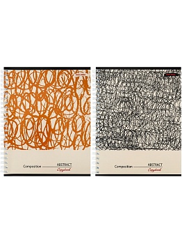 Тетрадь КЛЕТКА 96л. АБСТРАКТНЫЕ ПЕТЛИ (96-8423) цвет.мелов.обл., гребень