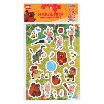 402445 Наклейки бумажные, а5 СОЮЗМУЛЬТФИЛЬМ Винни Пух MultiArt в кор.10*50шт