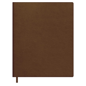 Записная книжка ESCALADA, А4+, 80 л., арт. 70701/ 15 ЛЕЗЕРЕТТО КОРИЧНЕВЫЙ (кожзам: 220х266 мм, мягки