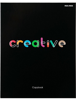 Тетрадь КЛЕТКА 100л. ЦВЕТНЫЕ БУКВЫ (100-1558) (на кольцах)