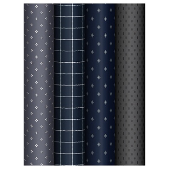 Упаковочная бумага глянц. 70*100см, MESHU "Dark", 80г/м2, ассорти 4 дизайна