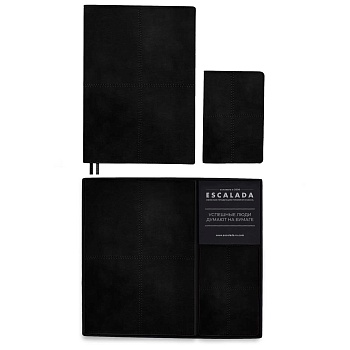 Ежедневник недатированный + обложка для паспорта (набор подарочный) ESCALADA, А5+, 120 л., арт. 7055