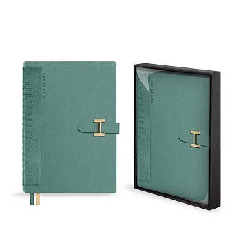 Ежедневник недатированный ESCALADA, А5+, 160 л., арт. 70580/ 10 ПРИСТИН МЯТНЫЙ (кожзам: 175x245 мм, 