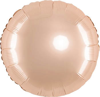 Шар (18''/46 см) Круг, Пудра, Макарунс, 1 шт.