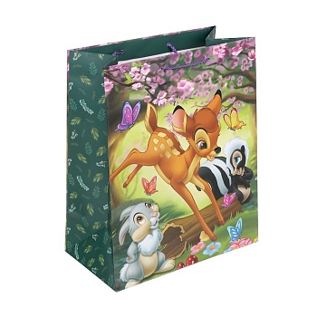 392879 Пакет подарочный МАТОВЫЙ l,лесные зверята,140 гр/м2 ЧУДО ПРАЗДНИК в кор.10*12шт