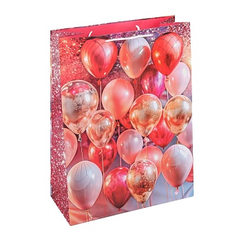 392974 Пакет подарочный МАТОВЫЙ xl,шары,140 гр/м2 ЧУДО ПРАЗДНИК в кор.5*12шт