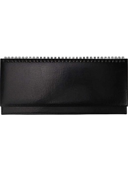 ПЛАНИНГ 56 л. недатир. SELECTION - BLACK (56-5071) греб, кожзам (черный), золотистый срез 300х130мм