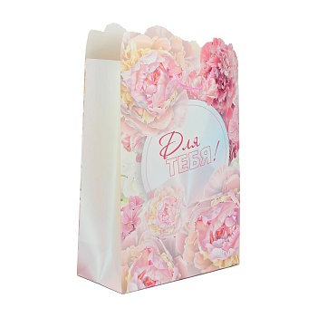 392624 Пакет подарочный вырубка, с цветами, xl,190 гр/м2 ЧУДО ПРАЗДНИК в кор.5*12шт