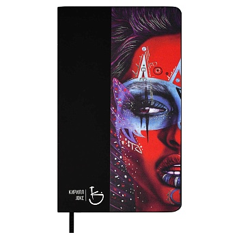 Ежедневник недатированный ESCALADA, #КИРИЛЛ JOKE, А5, 160 л., арт. 70672/ 15 ПЛЕМЯ КРАСНЫЙ (кожзам: 