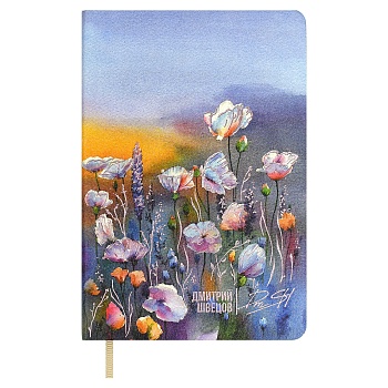 Записная книжка ESCALADA, #ДМИТРИЙ ШВЕЦОВ, А6, 96 л., арт. 70740/ 20 МАКОВОЕ ПОЛЕ (кожзам: 100х148 м