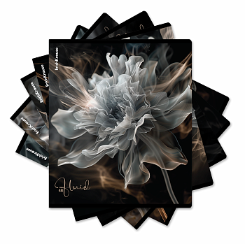 Тетрадь общая ученическая ErichKrause Fluid, 48 листов, клетка, ламинация soft-touch+выборочный УФ-л