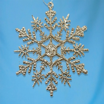 ПОДВЕСКА, DARLENS «СНЕЖИНКА», 12Х12 СМ, ПЛАСТИК DL-DRL08285