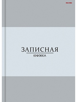 ЗАПИСНАЯ КНИЖКА. А6 96л. В СЕРЫХ ОТТЕНКАХ (96-7565) 7БЦ, глянц.ламинирование, цвет.мелов.обл.